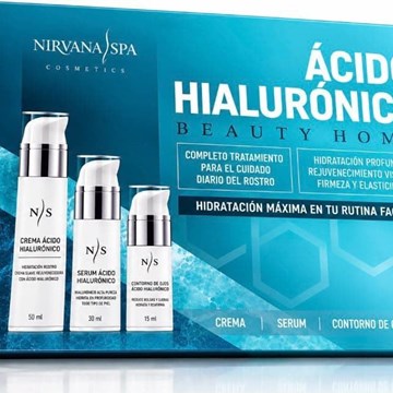 NIRVANA PACK ÁCIDO HIALURÓNICO ( Crema 50ml + Serum 30ml + Contorno de Ojos 15ml) - Imagen 1