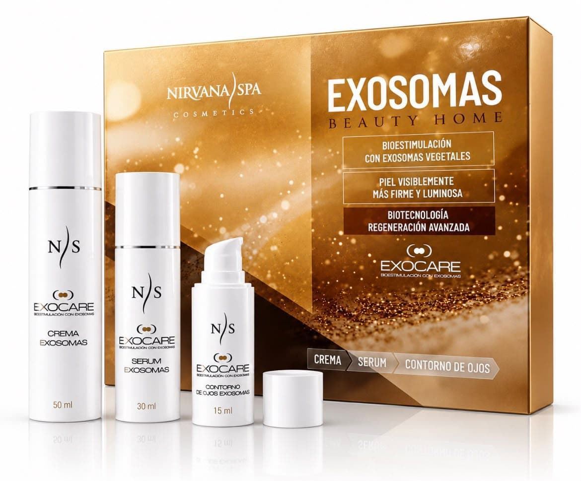 NIRVANA PACK EXOSOMAS ( Crema 50ml+Serum 30ml+ Contorno Ojos 15ml) - Imagen 1
