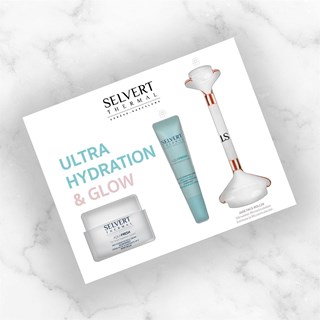 SELVERT THERMAL PACK ULTRA HYDRATION & GLOW ( Crema + Contorno+ Jade Roller) - Imagen 1